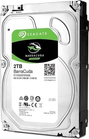 Seagate Barracuda ST2000DM008 - Hårddisk - 2 TB - intern - 3,5" - SATA 6Gb/s - 7200 rpm - buffert: 256 MB