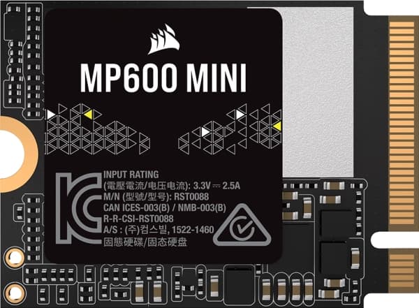 CORSAIR MP600 Mini - SSD - 2 TB - inbyggd - M.2 2230 - PCIe 4.0 x4 (NVMe)