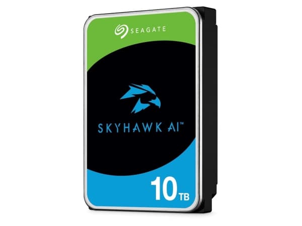 Seagate SkyHawk AI ST10000VE001 - Kiintolevy - 10 TB - sisäinen - 3,5" - SATA 6Gb/s - 7200 rpm - puskuri: 256 MB