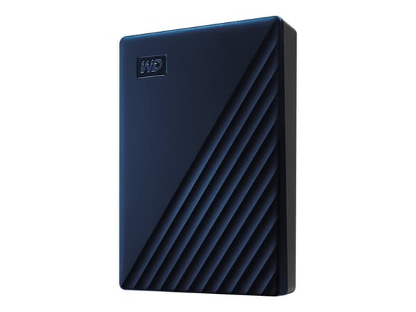 WD My Passport for Mac WDBEJA0060BBL - Hårddisk - krypterat - 6 TB - extern (portabel) - USB 3.2 Gen 1 (USB-C kontakt) - 256 bitars AES - blå