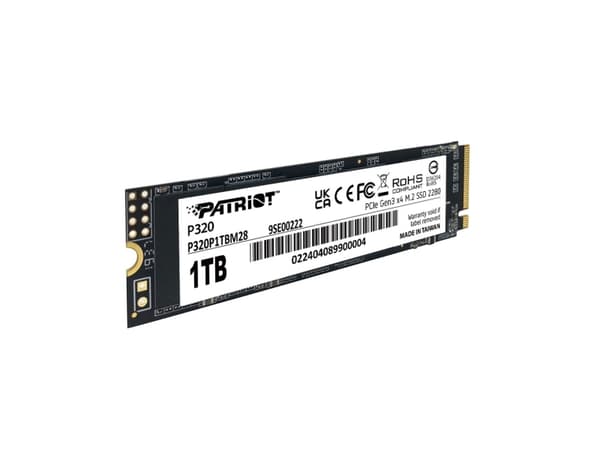 Patriot P320 - SSD - 512 GB - inbyggd - M.2 2280 - PCIe 3.0 x4 (NVMe)