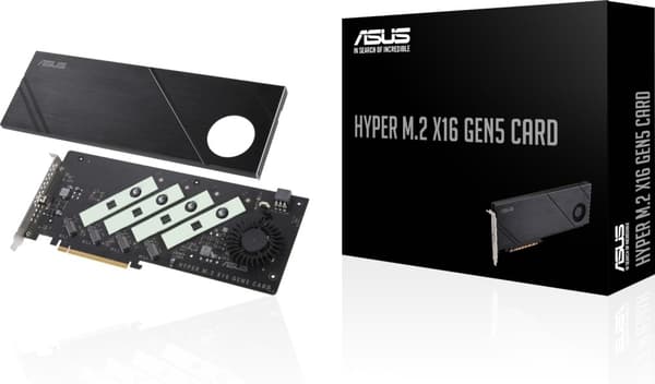 ASUS Hyper M.2 x16 Gen5 Card -adapteri
