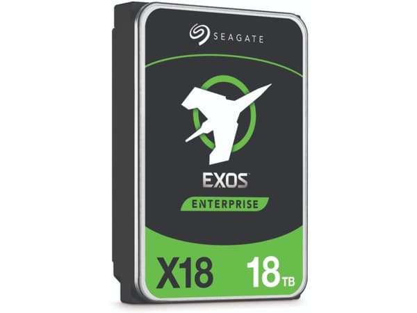 Seagate Exos X18 ST18000NM000J - Hårddisk - 18 TB - intern - SATA 6Gb/s - 7200 rpm - buffert: 256 MB