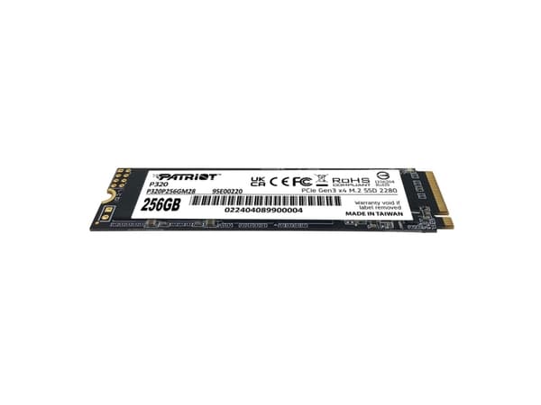 Patriot P320 - SSD - 256 GB - inbyggd - M.2 2280 - PCIe 3.0 x4 (NVMe)