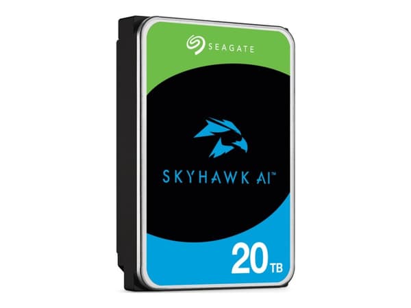 Seagate SkyHawk AI ST20000VE003 - Harddisk - 20 TB - intern - 3.5" - SATA 6Gb/s - buffer: 512 MB - med 3-års Seagate Rescue Data Recovery