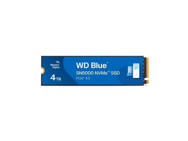 WD Blue SN5000 WDS400T4B0E - SSD - 4 TB - inbyggd - M.2 2280 - PCIe 4.0 x4 (NVMe)