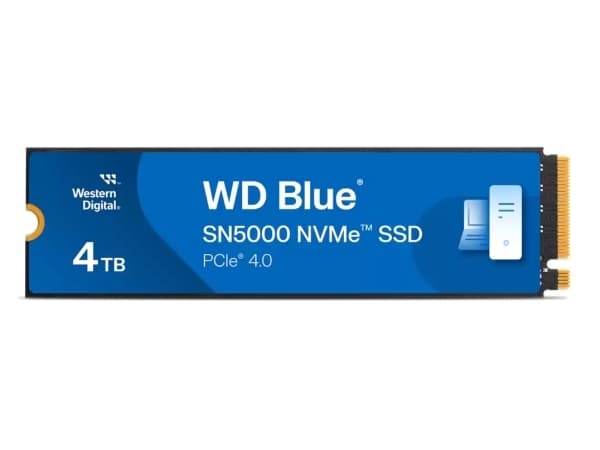 WD Blue SN5000 WDS400T4B0E - SSD - 4 TB - inbyggd - M.2 2280 - PCIe 4.0 x4 (NVMe)