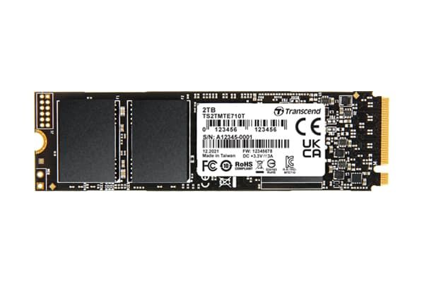 Transcend MTE710T - SSD - 512 GB - intern - M.2 2280 (dobbelsidig) - PCIe 4.0 x4 (NVMe)