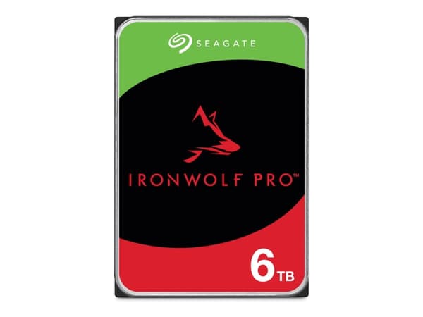 Seagate IronWolf Pro ST6000NT001 - Harddisk - 6 TB - intern - 3.5" - SATA 6Gb/s - 7200 rpm - buffer: 256 MB - med 3-års Seagate Rescue Data Recovery