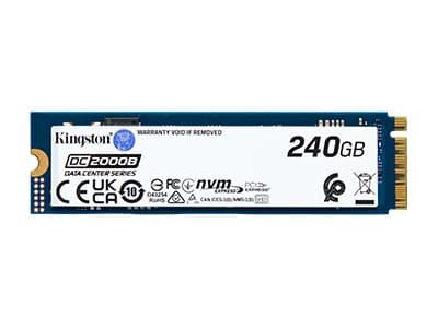 Kingston Technology 240G DC2000B PCIe 4.0 M.2 2280 Enterprise SSD, 240 GB, M.2, 4500 MB/s