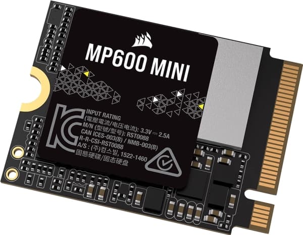CORSAIR MP600 Mini - SSD - 1 TB - inbyggd - M.2 2230 - PCIe 4.0 x4 (NVMe) - 256 bitars AES