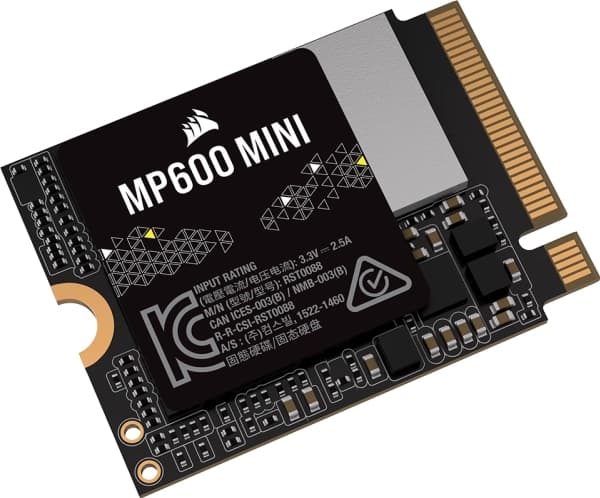 CORSAIR MP600 Mini - SSD - 1 TB - inbyggd - M.2 2230 - PCIe 4.0 x4 (NVMe) - 256 bitars AES