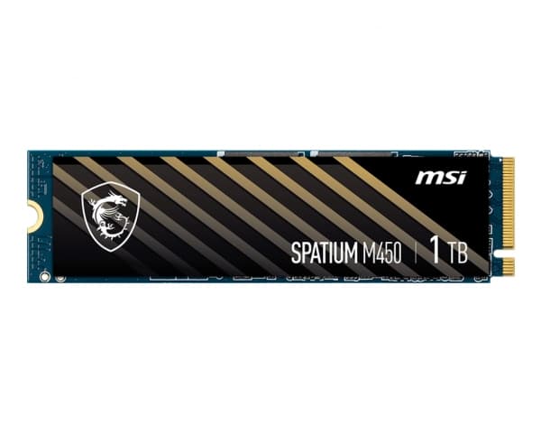 MSI SPATIUM M450 - SSD - krypterat - 1 TB - inbyggd - M.2 2280 - PCIe 4.0 x4 (NVMe)