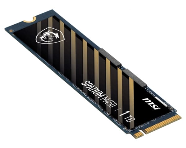 MSI SPATIUM M450 - SSD - krypterat - 1 TB - inbyggd - M.2 2280 - PCIe 4.0 x4 (NVMe)