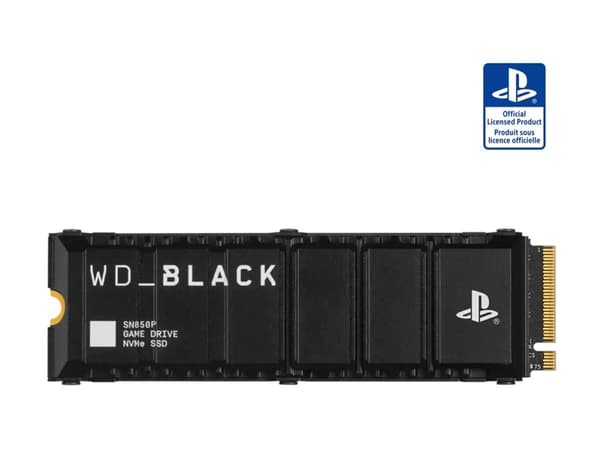 WD Black SN850P WDBBYV0080BNC-WRSN - PlayStation 5:lle - SSD-levy - 8 TB - sisäinen - M.2 2280 - PCIe 4.0 x4 (NVMe) - integroitu jäähdytyselementti