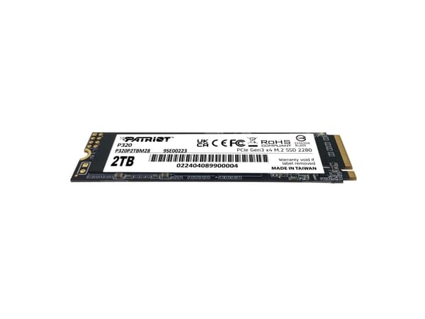 Patriot P320 - SSD - 2 TB - inbyggd - M.2 2280 - PCIe 3.0 x4 (NVMe)