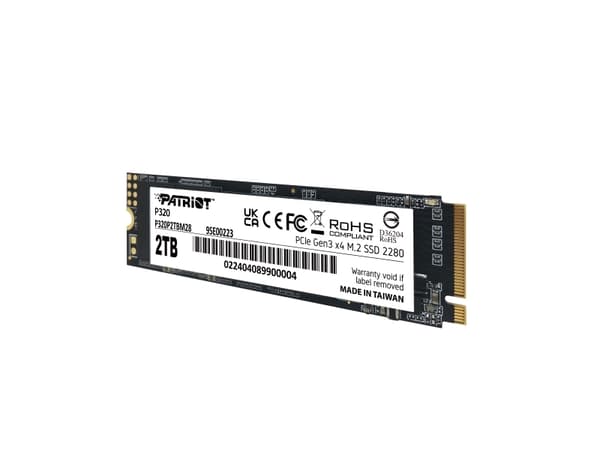Patriot P320 - SSD - 2 TB - inbyggd - M.2 2280 - PCIe 3.0 x4 (NVMe)