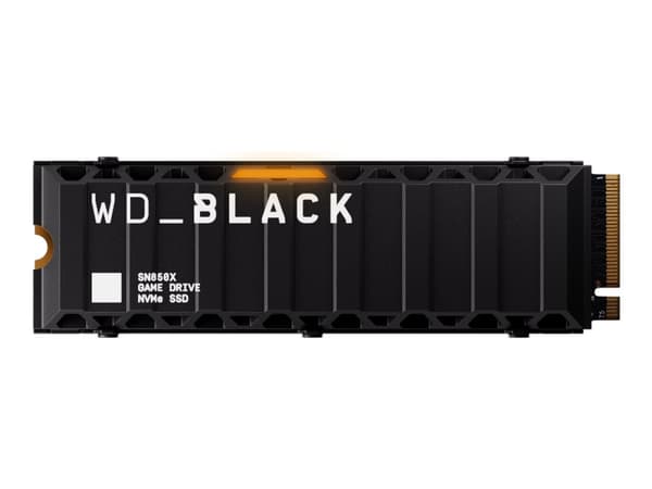 WD_BLACK SN850X WDS800T2XHE - SSD - krypterat - 8 TB - inbyggd - M.2 2280 - PCIe 4.0 x4 (NVMe) - TCG Opal Encryption 2.01 - integrerad kylfläns