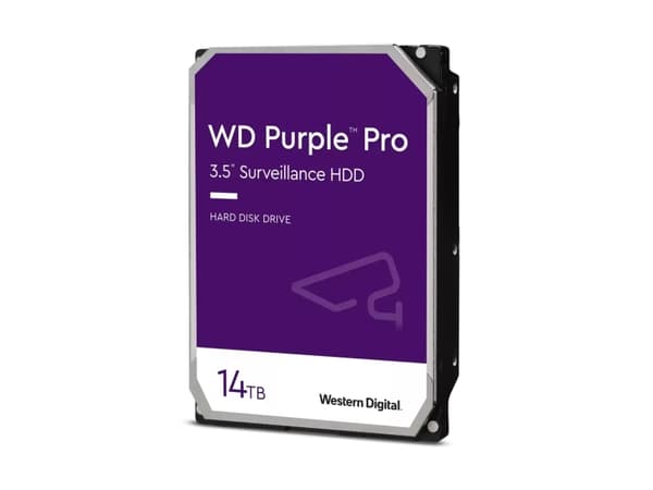 Western Digital Purple Pro WD142PURP, 14 TB, 7200 RPM, 512 MB, 3.5", Serial ATA III