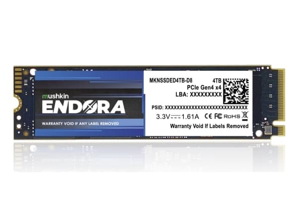 Mushkin Endora - SSD - 4 TB - intern - M.2 2280 - PCIe 4.0 x4 (NVMe)
