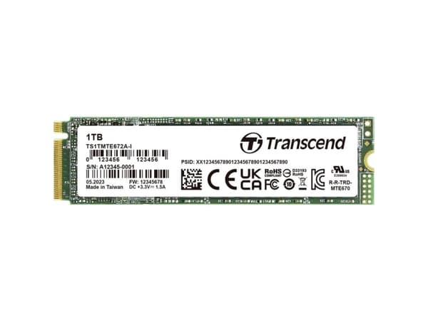 Transcend 1 TB Intern PCIe SSD TS1TMTE672AI-VS1
