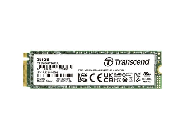 Transcend 256 GB Intern PCIe SSD TS256GMTE672A-VS1