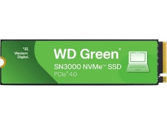 WD Green SN3000 WDS100T4G0E-00CPS0 - SSD - 1 TB - inbyggd - M.2 2280 - PCIe 4.0 x4 (NVMe)