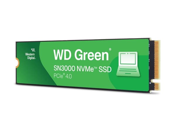 WD Green SN3000 WDS100T4G0E-00CPS0 - SSD - 1 TB - inbyggd - M.2 2280 - PCIe 4.0 x4 (NVMe)