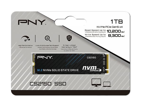 Dysk SSD PNY CS2150 1TB M.2 2280 PCI-E x4 Gen4 NVMe (M280CS2150-1TB-TB)