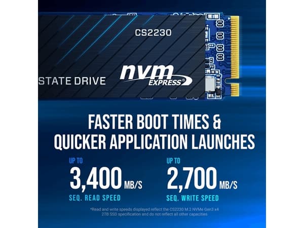 PNY CS2230 - SSD - 2 TB - inbyggd - M.2 2280 - PCIe 3.0 x4 (NVMe)