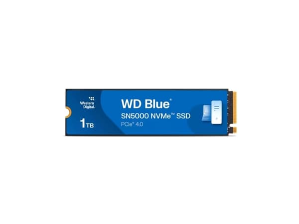 WD Blue SN5000 WDS100T4B0E - SSD - 1 TB - inbyggd - M.2 2280 - PCIe 4.0 x4 (NVMe)