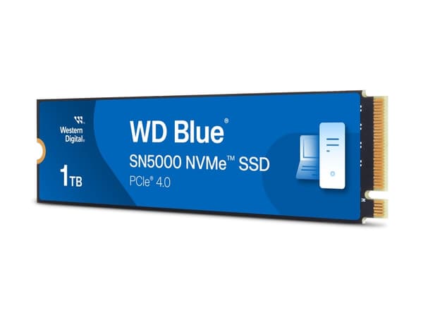 WD Blue SN5000 WDS100T4B0E - SSD - 1 TB - inbyggd - M.2 2280 - PCIe 4.0 x4 (NVMe)
