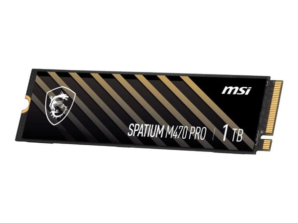 MSI SPATIUM M470 PRO - SSD - 1 TB - intern - M.2 2280 - PCIe 4.0 x4 (NVMe)