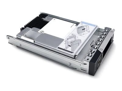 Dell - Kundsats - SSD - Mixed Use - 480 GB - 512e - hot-swap - 2.5" (i 3,5-tums hållare) - SATA 6Gb/s