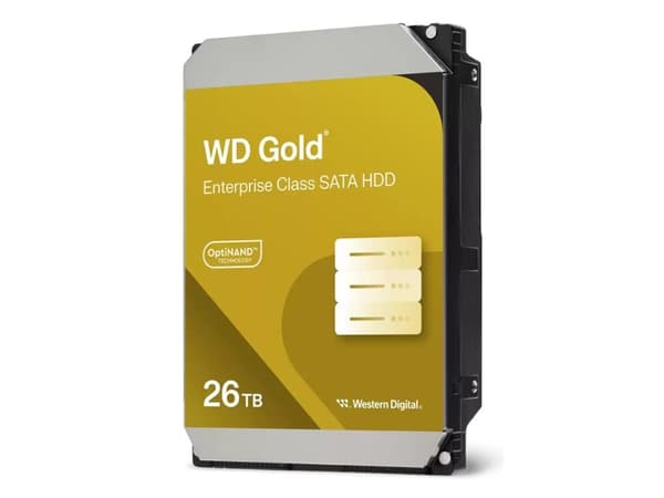 WD Gold - Hårddisk - 24 TB - intern - 3,5" - 7200 rpm - buffert: 512 MB