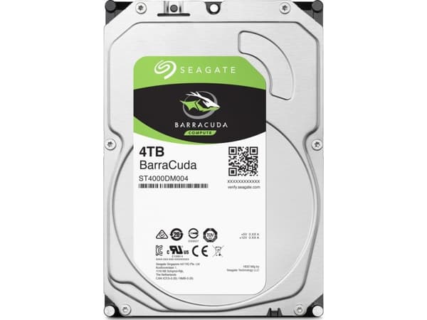 Seagate Barracuda ST4000DM004 - Hårddisk - 4 TB - intern - 3,5" - SATA 6Gb/s - 5400 rpm - buffert: 256 MB