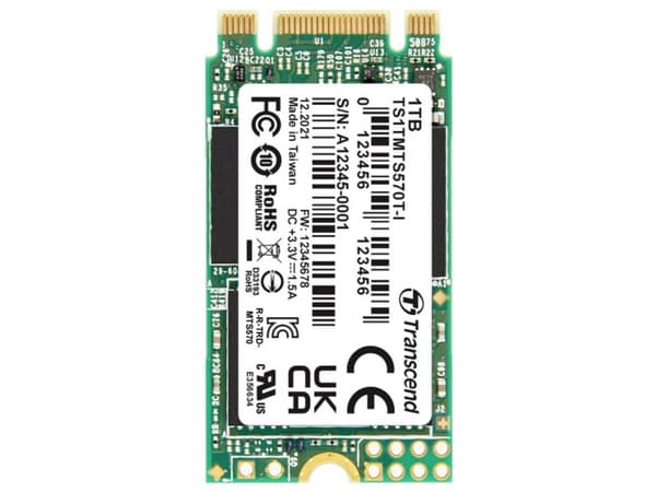 Transcend 1 TB Interne M.2 SATA SSD 2242 TS1TMTS570TI-VS1 (TS1TMTS570TI-VS1)