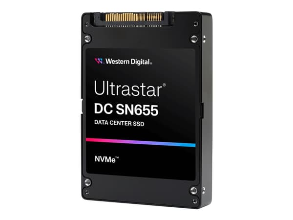 WD Ultrastar DC SN655 WUS5EA138ESP7E4 - SSD - datacenter - krypterat - 3.84 TB - inbyggd - 2.5" - U.3 PCIe 4.0 (NVMe) - TCG Ruby Encryption