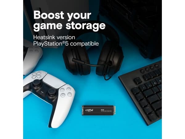 Crucial P310 - SSD - 2 TB - intern - M.2 2280 - PCIe 4.0 x4 (NVMe) - integrert kjøle