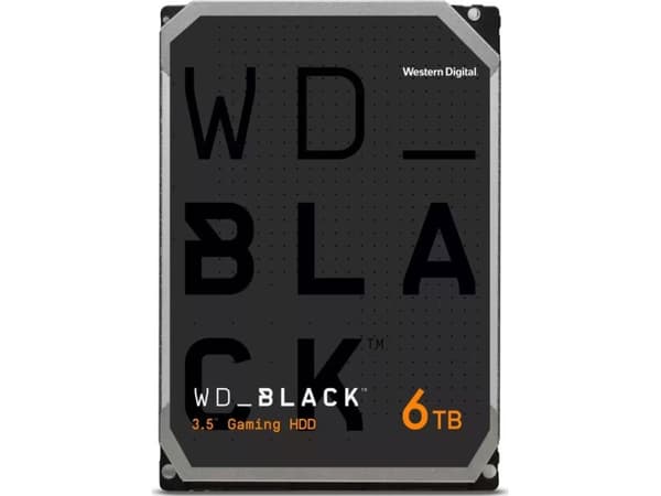 WD_BLACK WD6004FZWX - Hårddisk - 6 TB - intern - 3,5" - SATA 6Gb/s - 7200 rpm - buffert: 128 MB