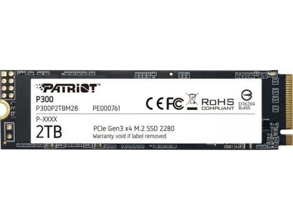 Patriot Memory P300, 2 TB, M.2, 2100 MB/s