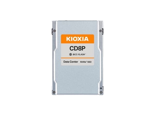 KIOXIA CD8P-V Series KCD8XPUG12T8 - SSD - Datacenter, blandad användning - 12800 GB - inbyggd - 2.5" - PCI Express 5.0 x4 (NVMe)