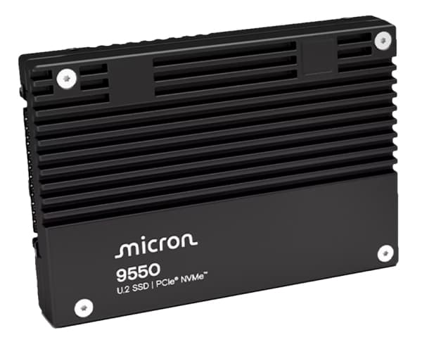 Micron 9550 MAX - SSD - Enterprise, Mixed Use - krypterat - 3.2 TB - inbyggd - 2.5" - U.2 PCIe 5.0 x4 (NVMe) - TCG Opal Encryption 2.02 - TAA-kompati
