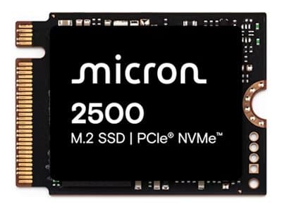 Micron 2500 - SSD - krypterat - 512 GB - inbyggd - M.2 2230 - PCIe 4.0 (NVMe) - 256 bitars AES