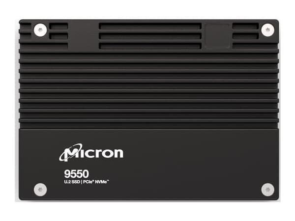 Micron 9550 PRO - SSD - Enterprise, Read Intensive - kryptert - 3.84 TB - intern - 2.5" - U.2 PCIe 5.0 x4 (NVMe) - TCG Opal Encryption 2.0 - TAA-sams
