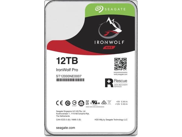 Seagate 12 TB, 7200 rpm, 256 MB, SATA III, Icke-EU