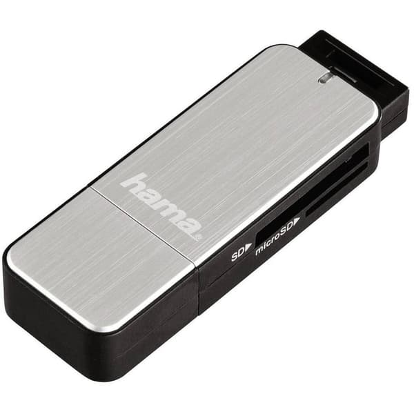 Hama 123900 Extern minneskortläsare USB 3.2 Gen 1 Silver