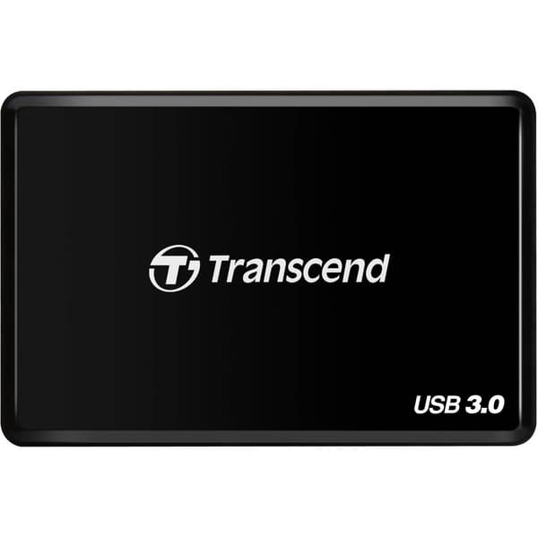 Transcend RDF2 Extern minneskortläsare USB 3.1 Svart