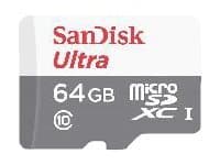 SanDisk Ultra - Flash-minneskort (microSDXC till SD-adapter inkluderad) - 64 GB - UHS-I / Class10 - mikroSDXC UHS-I