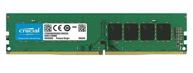 Crucial 16GB DDR4 UDIMM 1x288, 2666MHz, CL19 DR x8